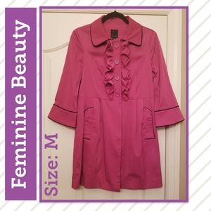 Pretty In Pink Ruffle Coat
